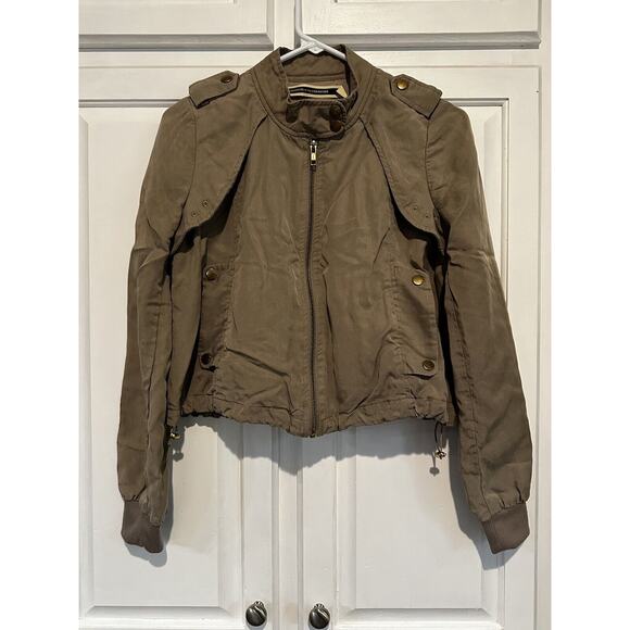 Anthropologie Jackets & Blazers - Anthropologie Daughters of the Liberation Bomber Jacket Size Xsmall Beige Army
